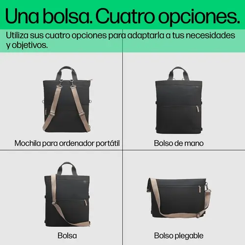 Bolso de mano de mochila para ordenador portátil convertible de 14 pulgadas - Imagen 4