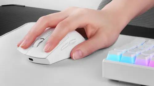MM-T3W ratón Juego mano derecha RF Wireless + Bluetooth + USB Type-A Óptico 14400 DPI - Imagen 8
