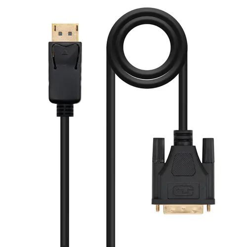 Cable Conversor DisplayPort a DVI, DP/M - DVI/M, Negro, 1 m - Imagen 1