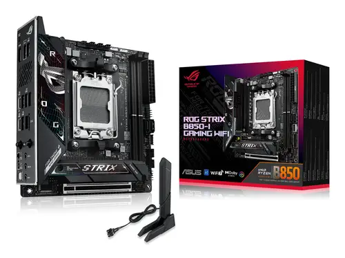 ROG STRIX B850-I GAMING WIFI AMD B850 Zócalo AM5 mini ITX - Imagen 1
