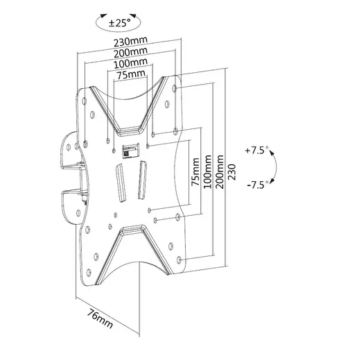 Soporte de pared pivotante para TV de 23"-42 - Imagen 3
