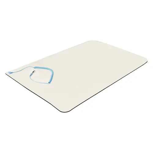 Alfombrilla Antiestática, Superficie Antiestática para la Reparación de Electrónicos para Mesa, con Cable de Toma a Tierra Removible, ANSI/ESD S 4.1, 60cmx120cm - Imagen 3