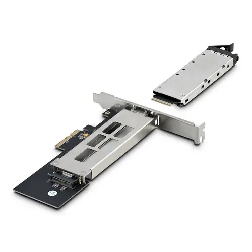Tarjeta PCIe x4 a SSD NVMe M.2 - Rack Móvil Backplane con Bandeja Removible Hot Swap Intercambiable en Caliente - Bahía de Unidad PCIe 4.0/3.0 - con Llave - Imagen 3