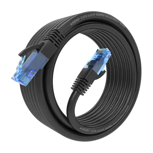 Cable De Red Latiguillo RJ45 Cat.6 UTP AWG26 CCA, Negro, 4.0 m - Imagen 2