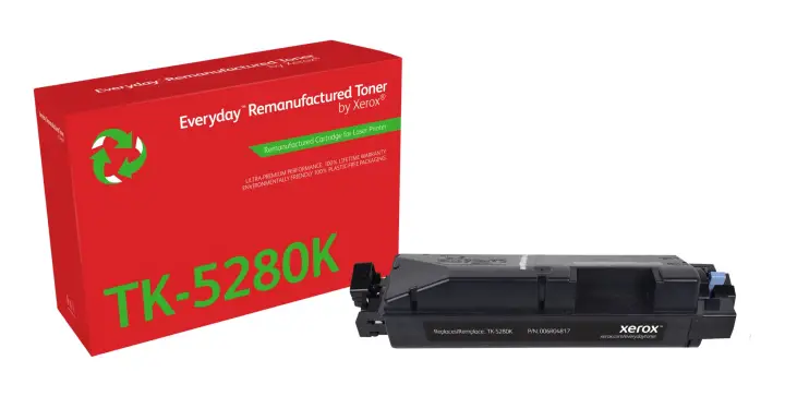 Remanufacturado Everyday Tóner Everyday Negro remanufacturado de Xerox es compatible con Kyocera TK-5280K, Capacidad estándar