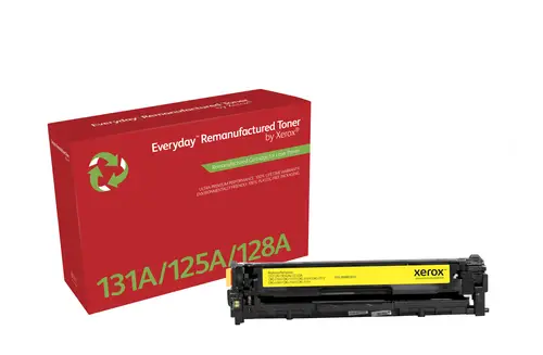 Remanufacturado Everyday Tóner Everyday Amarillo remanufacturado de Xerox es compatible con HP 131A (CF212A), Capacidad estándar - Imagen 1