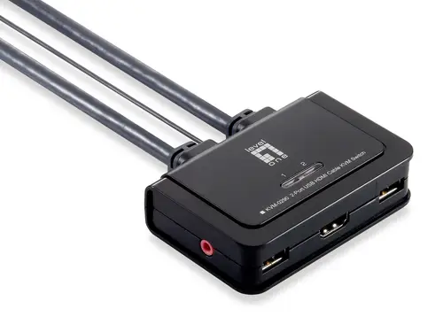 KVM de 2 puertos, HDMI, USB - Imagen 1