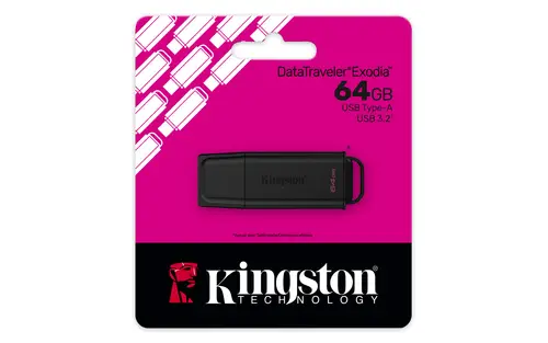 DataTraveler 64GB Portátil USB 3.2 Gen 1 Exodia Negro - Imagen 5