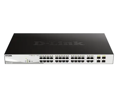 DGS-1210-28P switch Gestionado L2 Gigabit Ethernet (10/100/1000) Energía sobre Ethernet (PoE) 1U Negro - Imagen 1