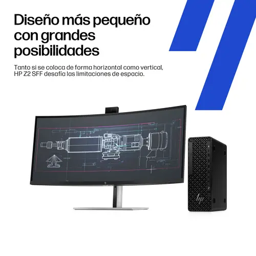 Z2 SFF G1i Workstation Desktop PC Wolf Pro Security Edition Intel Core Ultra 7 265 48 GB DDR5-SDRAM NVIDIA RTX A400 Windows 11 Pro Puesto de trabajo AI Workstation, AI PC - Imagen 3