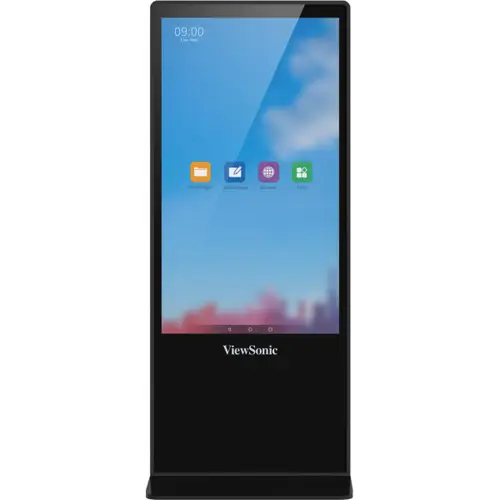 EP5542T pantalla de señalización Diseño de tótem 139,7 cm (55") LED 450 cd / m² 4K Ultra HD Negro Pantalla táctil Android 8.0 - Imagen 1