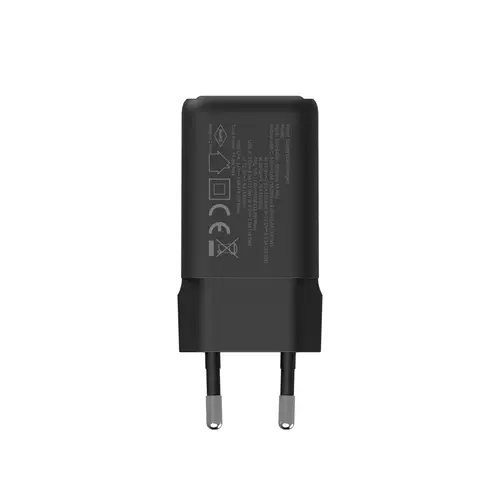CARGADOR GAN 35W USB-A/USB-C PARED NEGRO - Imagen 4