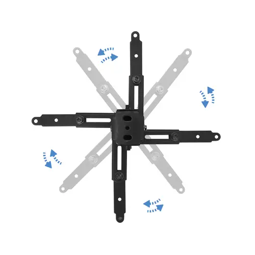 SOPORTE UNIVERSAL INCLINABLE DE TECHO PARA PROYECTOR NEGRO - Imagen 4