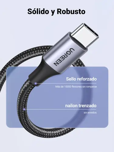 60126 cable USB 1 m USB C USB A Negro, Gris - Imagen 5
