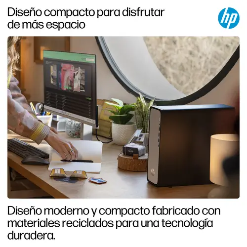 OmniDesk Slim Desktop S03-0010ns PC 300 8 GB DDR5-SDRAM 512 GB SSD Windows 11 Home Torre Plata - Imagen 8