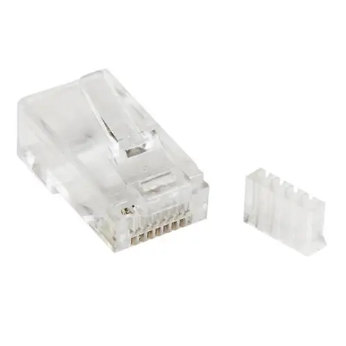 Paquete de 50 Unidades de Conectores RJ45 Cat6 Modulares para Cable Sólido - Imagen 1