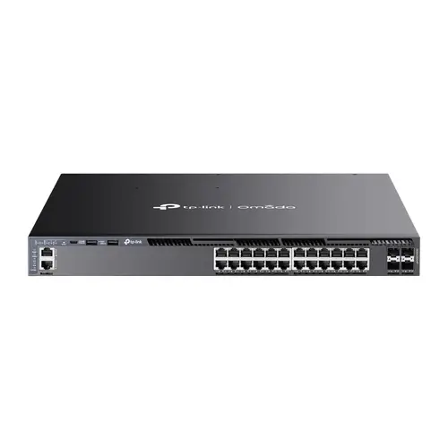 Omada SG6428XHP switch Gestionado L3 Gigabit Ethernet (10/100/1000) Energía sobre Ethernet (PoE) 1U Negro - Imagen 1