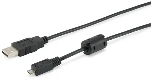 128596 Cable USB 2.0 Tipo A a Micro-B, 1,0m , Negro - Imagen 1