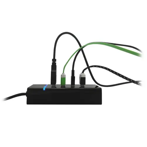 EW1137 hub de interfaz USB 3.2 Gen 1 (3.1 Gen 1) Type-C 5000 Mbit/s Negro - Imagen 3