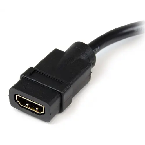 Adaptador de 20cm HDMI a DVI - DVI-D Macho - HDMI Hembra - Cable Conversor de Vídeo - Negro - Imagen 2