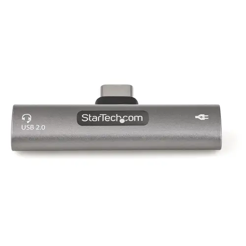 Adaptador de Audio y Carga USB-C - Adaptador de Audio USB Tipo C con USB-C para Auriculares con Micrófono y Pass Through de 60W USBC para Cargador - Imagen 7