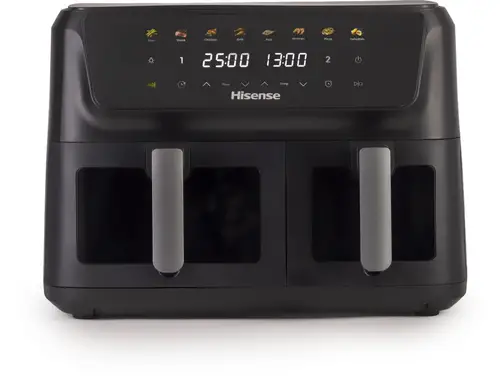HAF2700DCD Doble 11 L Independiente 2700 W Freidora de aire caliente Negro - Imagen 1
