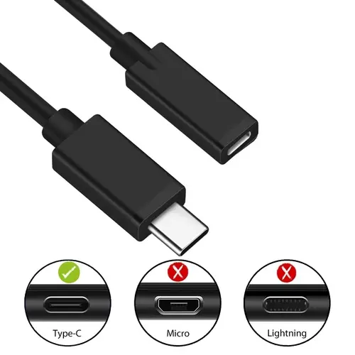 EC1037 cable USB USB 2.0 1,8 m USB C Negro - Imagen 2
