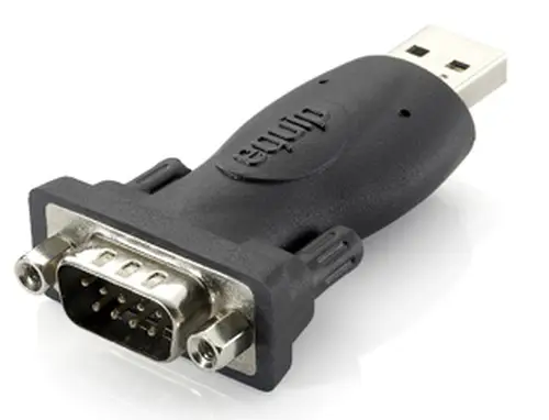 133382 cambiador de género para cable USB A RS-232 Negro - Imagen 1