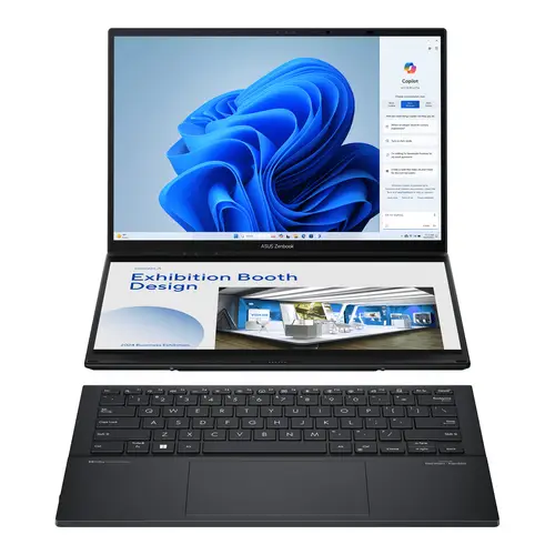 Zenbook Duo OLED UX8406MA-QL396W - Ordenador Portátil 14" WUXGA (Intel Core Ultra 9 185H, 32GB RAM, 1TB SSD, Arc Graphics, Windows 11 Home) Gris Tintero - Teclado QWERTY español - Imagen 3