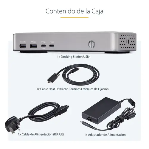 Docking Station USB4 - USB-C de 40Gbps - Vídeo Doble HDMI - Hasta 2x 4K 60Hz 4:4:4 (RGB) o 2x 4K 120Hz 4:2:2 - con Hub Ladrón 6x USB - 2,5GbE - PD 100W - Docking Station USB Tipo C - Imagen 18