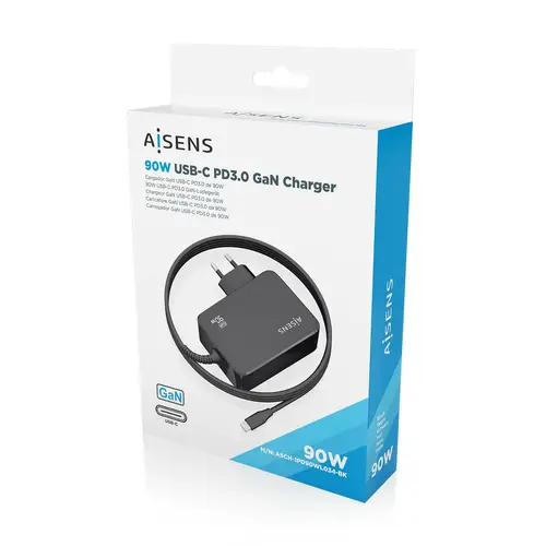 ASCH-1PD90WL034-BK cargador de dispositivo móvil Universal Negro Corriente alterna Interior - Imagen 6