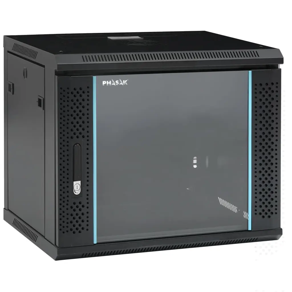 PHO 2109 armario rack 9U Bastidor de pared Negro