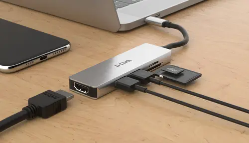 DUB-M530 base para portátil y replicador de puertos Alámbrico USB 3.2 Gen 1 (3.1 Gen 1) Type-C Aluminio - Imagen 4