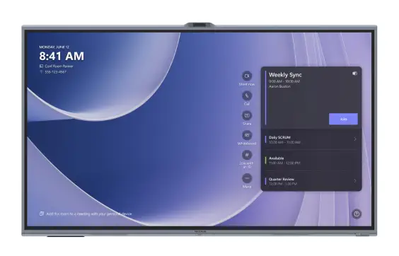 V865T pantalla para sala de reuniones 2,18 m (86") 3840 x 2160 Pi..