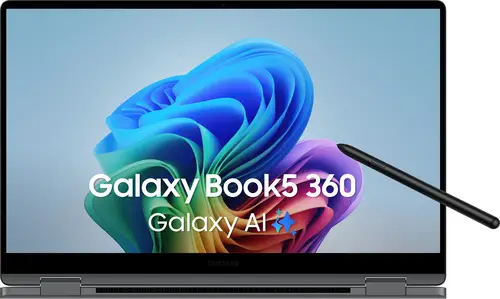 Galaxy Book5 360 Intel Core Ultra 5 226V Híbrido (2-en-1) 39,6 cm (15.6") Pantalla táctil Full HD 16 GB LPDDR5x-SDRAM 512 GB SSD Wi-Fi 7 (802.11be) Windows 11 Pro Gris - Imagen 1