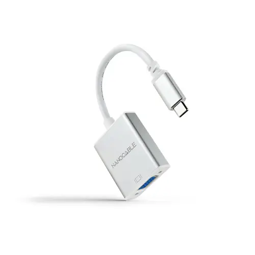 Conversor USB-C a VGA. USB-C/M-VGA/H, Aluminio 10 cm - Imagen 1