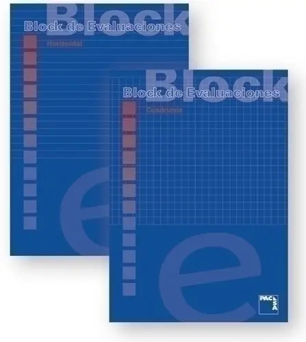 BLOCK EVALUAC. PACSA A4 50h HORIZONTAL - Pack de 10 unidades