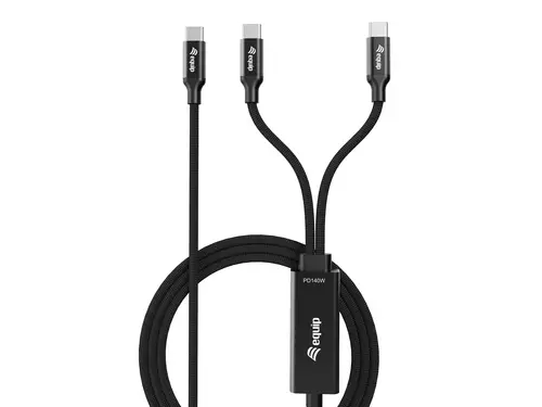 128895 cable USB USB 2.0 1,5 m USB C 2 x USB C 0,48 Gbit/s 140 W Negro - Imagen 2