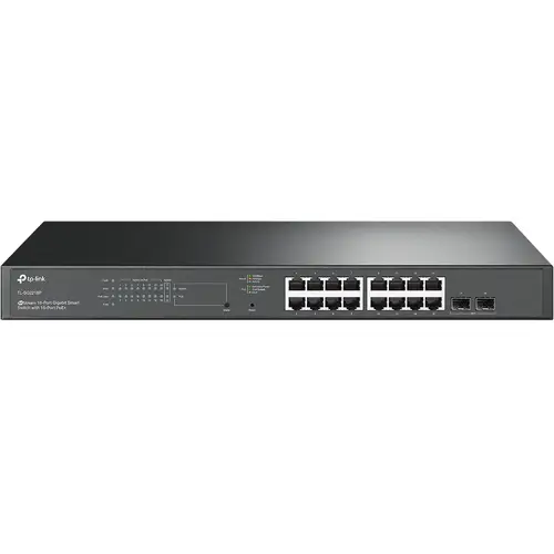 JetStream TL-SG2218P switch Gestionado L2/L2+ Gigabit Ethernet (10/100/1000) Energía sobre Ethernet (PoE) 1U Negro - Imagen 1