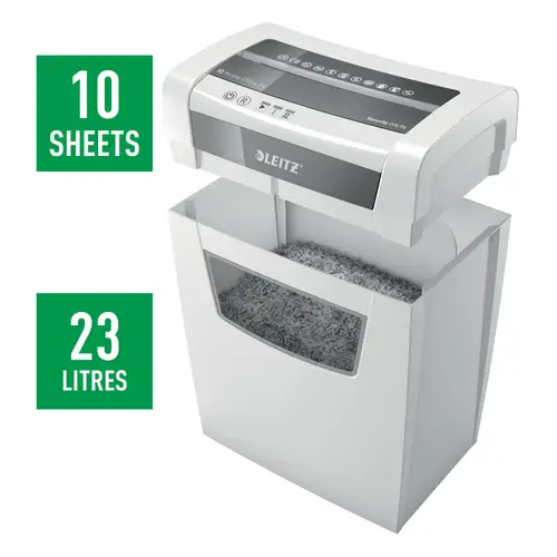 IQ Home Office P-4 triturador de papel Corte en partículas 22 cm Blanco - Imagen 5