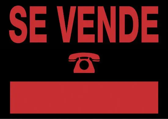 6160 NE señal de información Carta Negro, Rojo PVC 5 pieza(s)