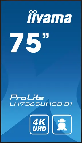 LH7565UHSB-B1 pantalla de señalización Diseño de quiosco 189,2 cm (74.5") LED Wifi 800 cd / m² 4K Ultra HD Negro Procesador incorporado Android 11 24/7 - Imagen 2