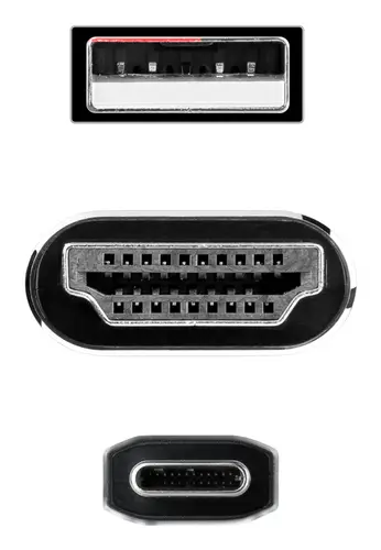 Cable Conversor HDMI a USB-C, Negro, 1.8 m - Imagen 3