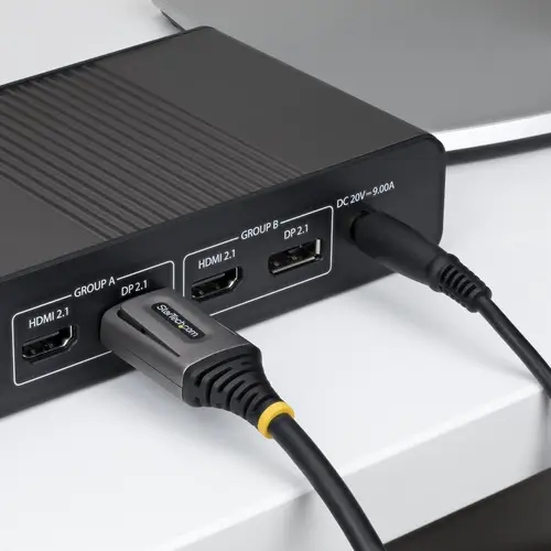 Cable DisplayPort 2.1 de 50cm - Cable DP54 Certificado VESA - Cable DP 2.1 - 8K 60Hz, 10K 60Hz/8K 144Hz/4K 240Hz con DSC 1.2a Sin Comprimir - Cable para Monitor DP - Imagen 7