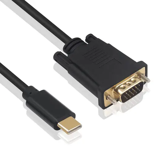 EC1052 adaptador de cable de vídeo 1,8 m USB Tipo C VGA (D-Sub) - Imagen 1