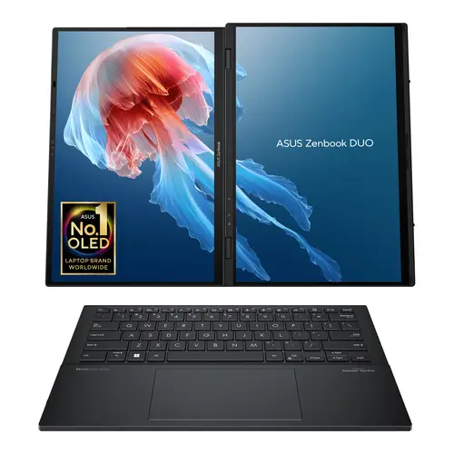 Zenbook Duo OLED UX8406MA-QL396W - Ordenador Portátil 14" WUXGA (Intel Core Ultra 9 185H, 32GB RAM, 1TB SSD, Arc Graphics, Windows 11 Home) Gris Tintero - Teclado QWERTY español - Imagen 2