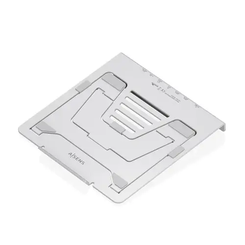 Soporte de Sobremesa Ajustable para Portatil / Tablet con USB-C Docking 7 en 1, Gris - Imagen 2