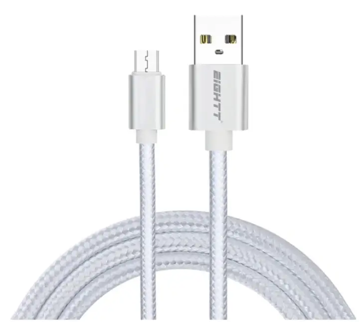 ECM-1S cable USB USB 2.0 1 m USB A Micro-USB B Plata