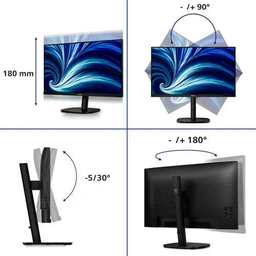 3000 series 32B2N3500/00 pantalla para PC 80 cm (31.5") 2560 x 1440 Pixeles Quad HD LCD Negro - Imagen 5