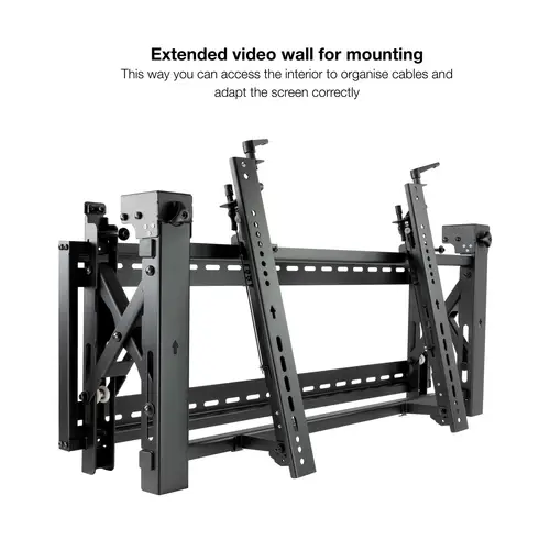 Soporte Video Wall de Pared para Pantalla 45- 70, Negro - Imagen 5
